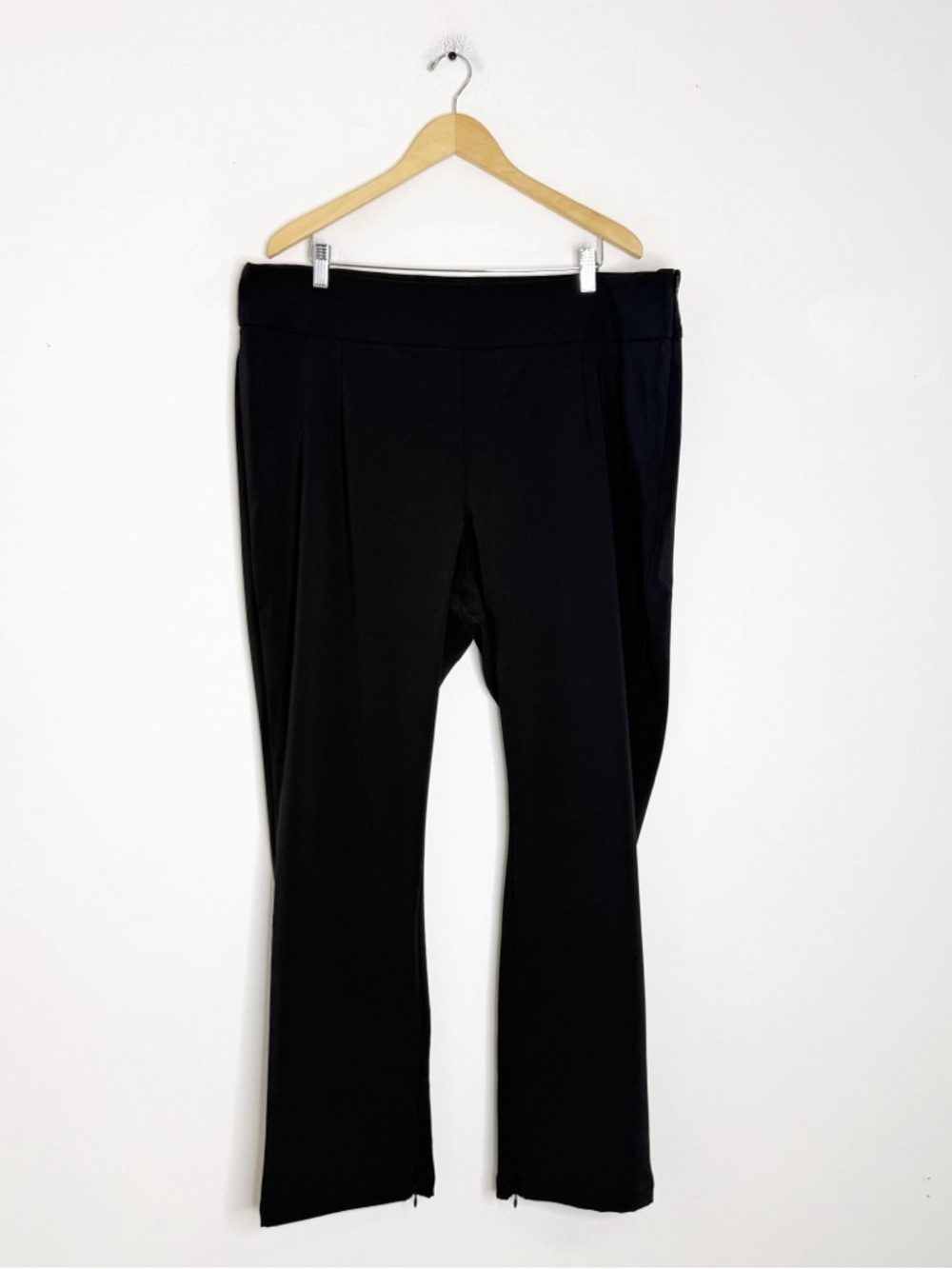 Good American Executive Pants Size 6 3XL Black High Rise Zip Ankle - Picture 2 of 9